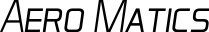 Aero Matics font