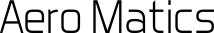 Aero Matics font