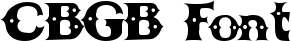 CBGB Font font