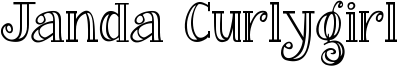 Janda Curlygirl font