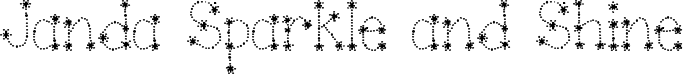 Janda Sparkle and Shine font