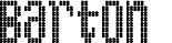 Barton & King Bus font