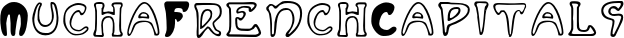 MuchaFrenchCapitals font