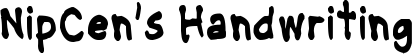 NipCen’s Handwriting font