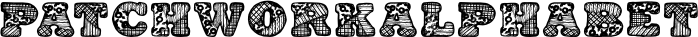 PatchworkAlphabet font
