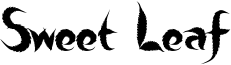 Sweet Leaf font