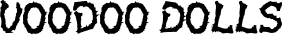 Voodoo Dolls font