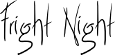 Fright Night font