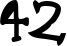 42 font