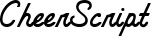 CheerScript font