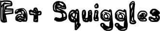 Fat Squiggles font