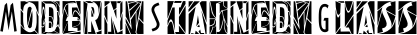 Modern Stained Glass font
