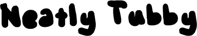 Neatly Tubby font