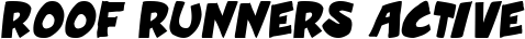Roof Runners Active font