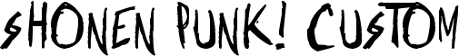 Shonen Punk! Custom font