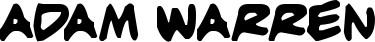 Adam Warren font
