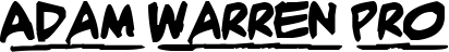Adam Warren Pro font