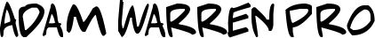 Adam Warren Pro font