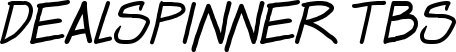 Dealspinner TBS font