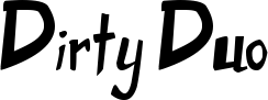 Dirty Duo font
