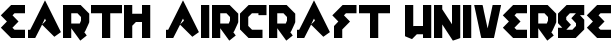 earth aircraft universe font