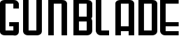 Gunblade font