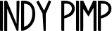 Indy Pimp font