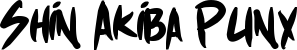 Shin Akiba Punx font