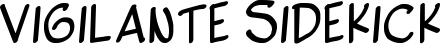 Vigilante Sidekick font