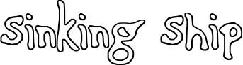 Sinking Ship font