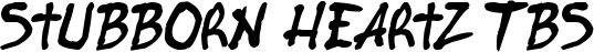 Stubborn Heartz TBS font