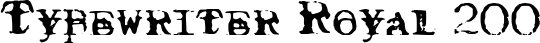 Typewriter Royal 200 font