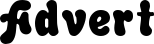 Advert font