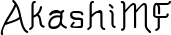 AkashiMF font