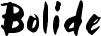 Bolide font