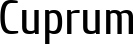 Cuprum font