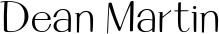 Dean Martin font