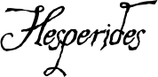 Hesperides font