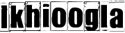 Ikhioogla font