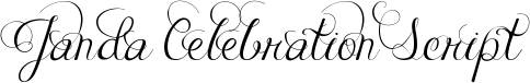 Janda Celebration Script font