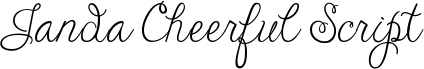 Janda Cheerful Script font