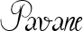 Pavane font