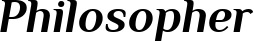 Philosopher font