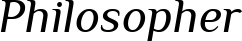 Philosopher font