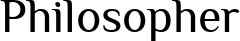 Philosopher font
