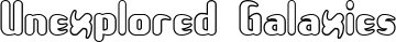 Unexplored Galaxies font