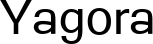 Yagora font