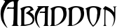 Abaddon font