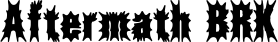 Aftermath BRK font