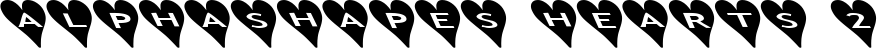 alphashapes hearts 2 font